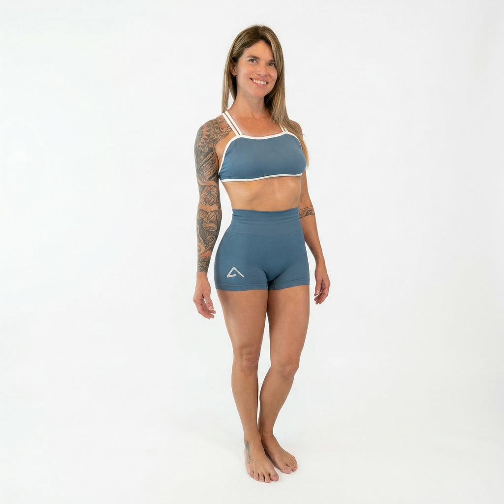 Women's High-Compression Athletic Set | Top + Shorts