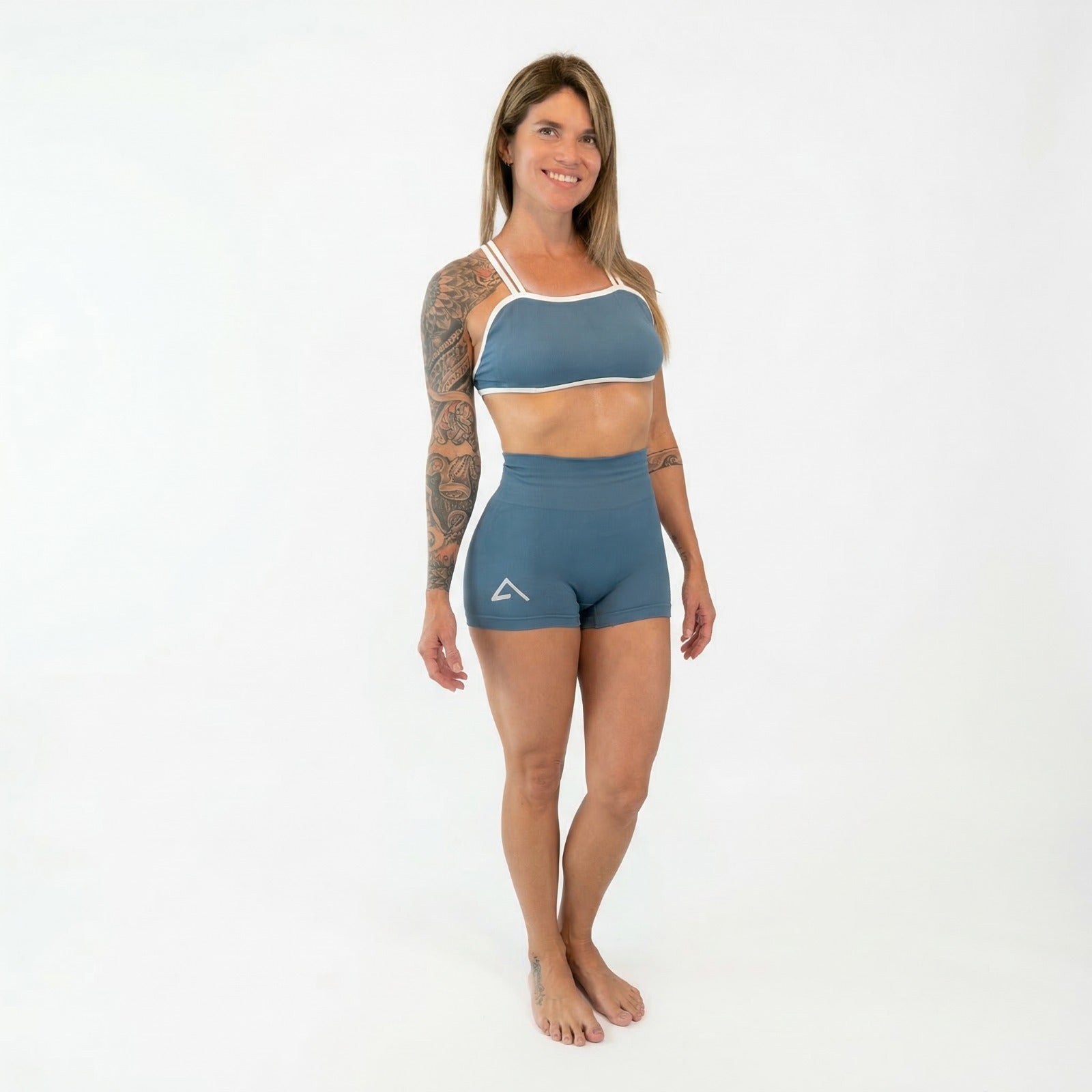 Women's High-Compression Athletic Set | Top + Shorts